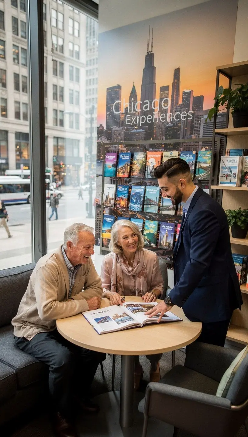 Grupa turystów uczestniczących w wycieczce po historycznych miejscach w mieście.