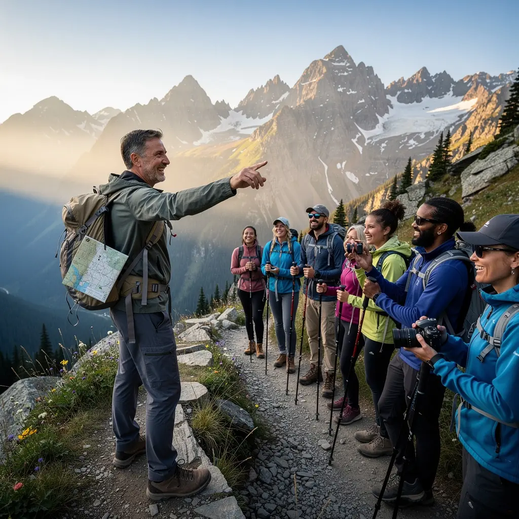 Mapa z zaznaczonymi godzinami otwarcia i lokalizacjami sprzedawców w historycznym centrum.